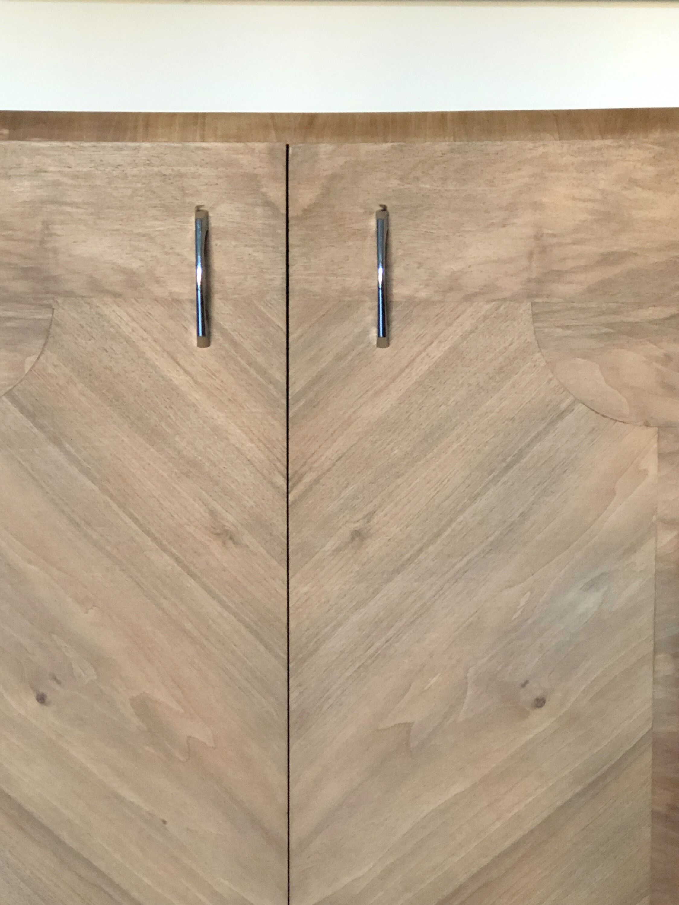 Furniture from the 30s/40s with elm magnifying glass veneer