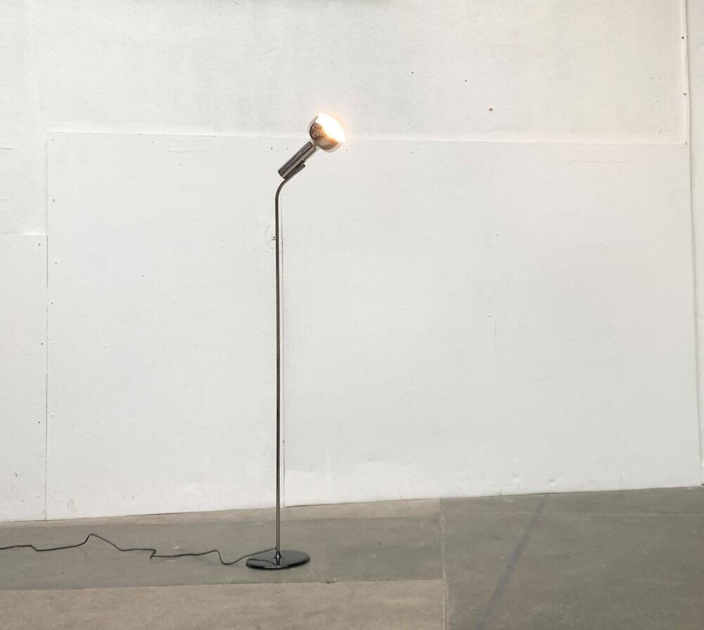 Mid-century minimalist floor lamp by the SLZ team for Swisslamps International, 1960s.
