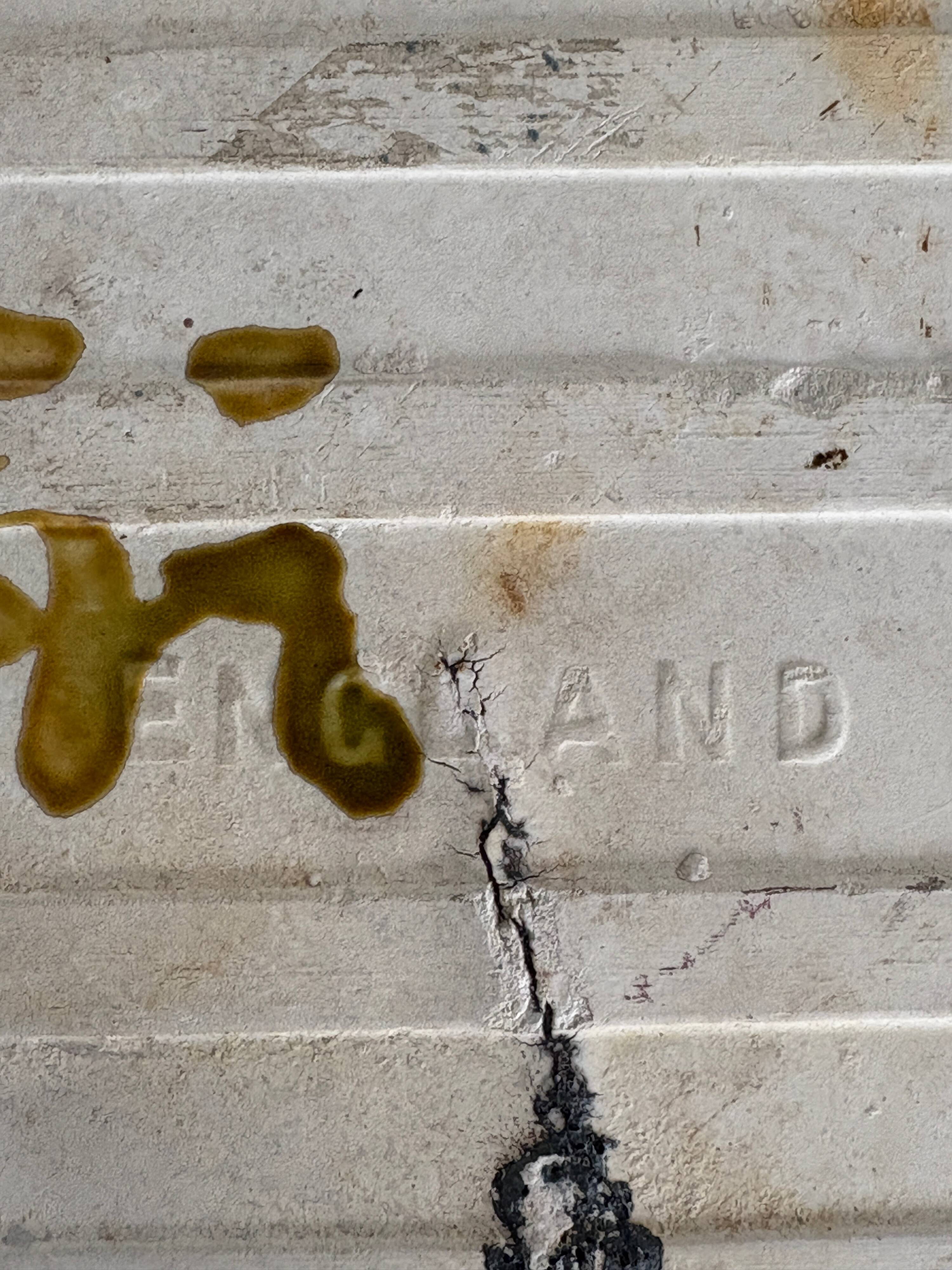 Antique Art Nouveau ceramic tile from 1900