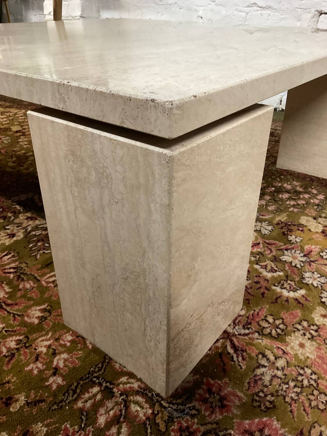 Travertine coffee table from the 70s