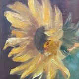 Still life painting with sunflowers 20th century
