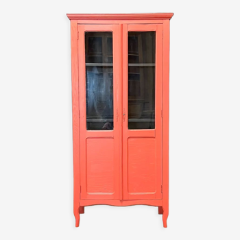 Terracotta glass cabinet