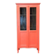 Armoire vitrée terracotta