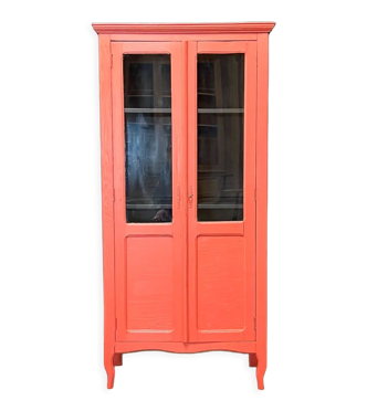 Terracotta glass cabinet