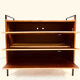 Shoes cabinet with metal frame