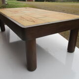 Vallauris coffee table by Raymonde Leduc gres modele aux herbiers vintage