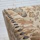 1950s, Danish 2-seater sofa, beige/ brown furniture fabric, oak wood.