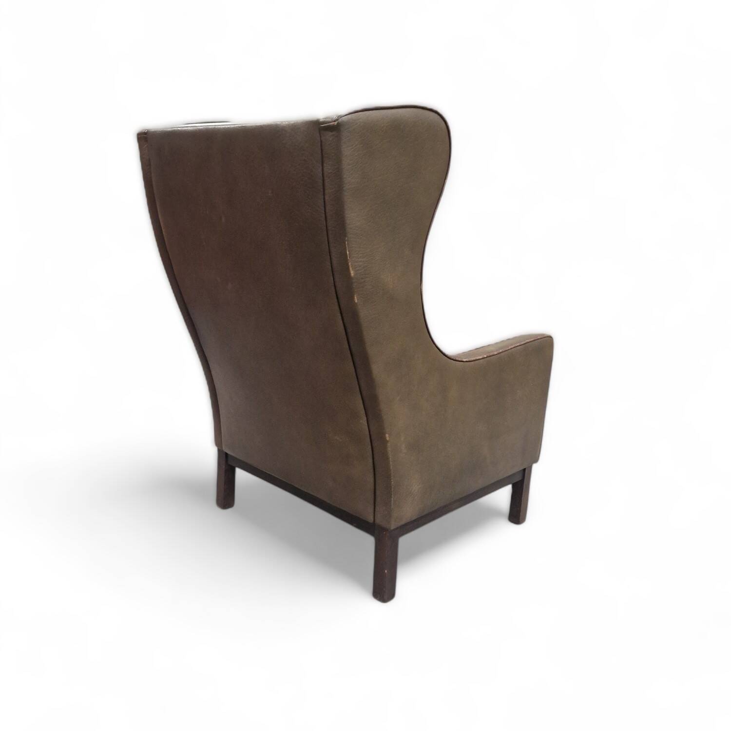 Vintage Scandinavian leather armchair