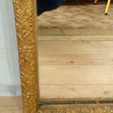 Large gold mirror Napoleon III style catering 76x130cm