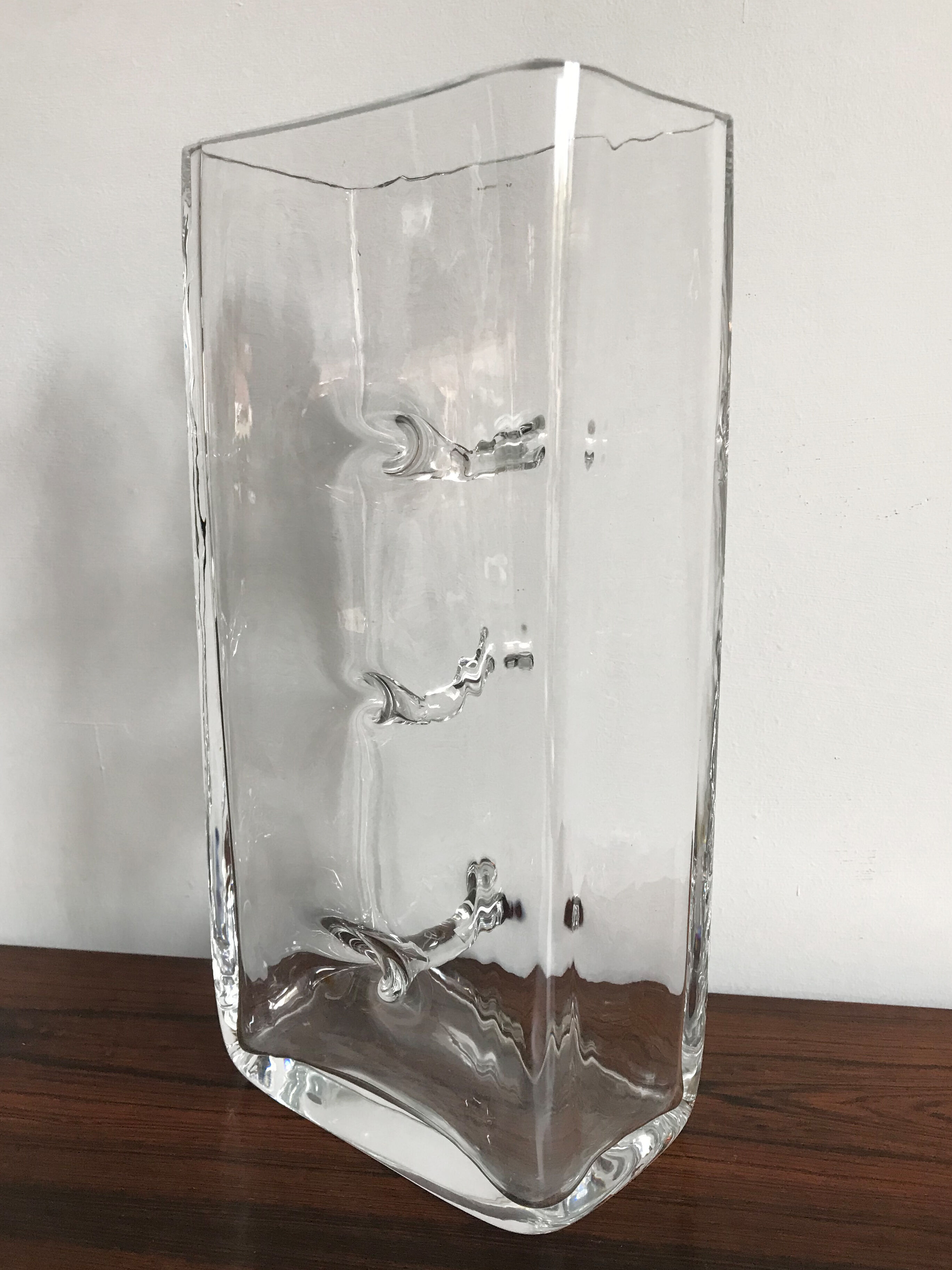 2 Murano glass vases design Toso Renato for Fratelli Toso, Italy 1964