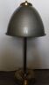 lampe métal socle laiton dorée