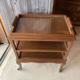 Mahogany serving trolley