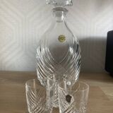 Carafe cristal d’arques + 3 verres