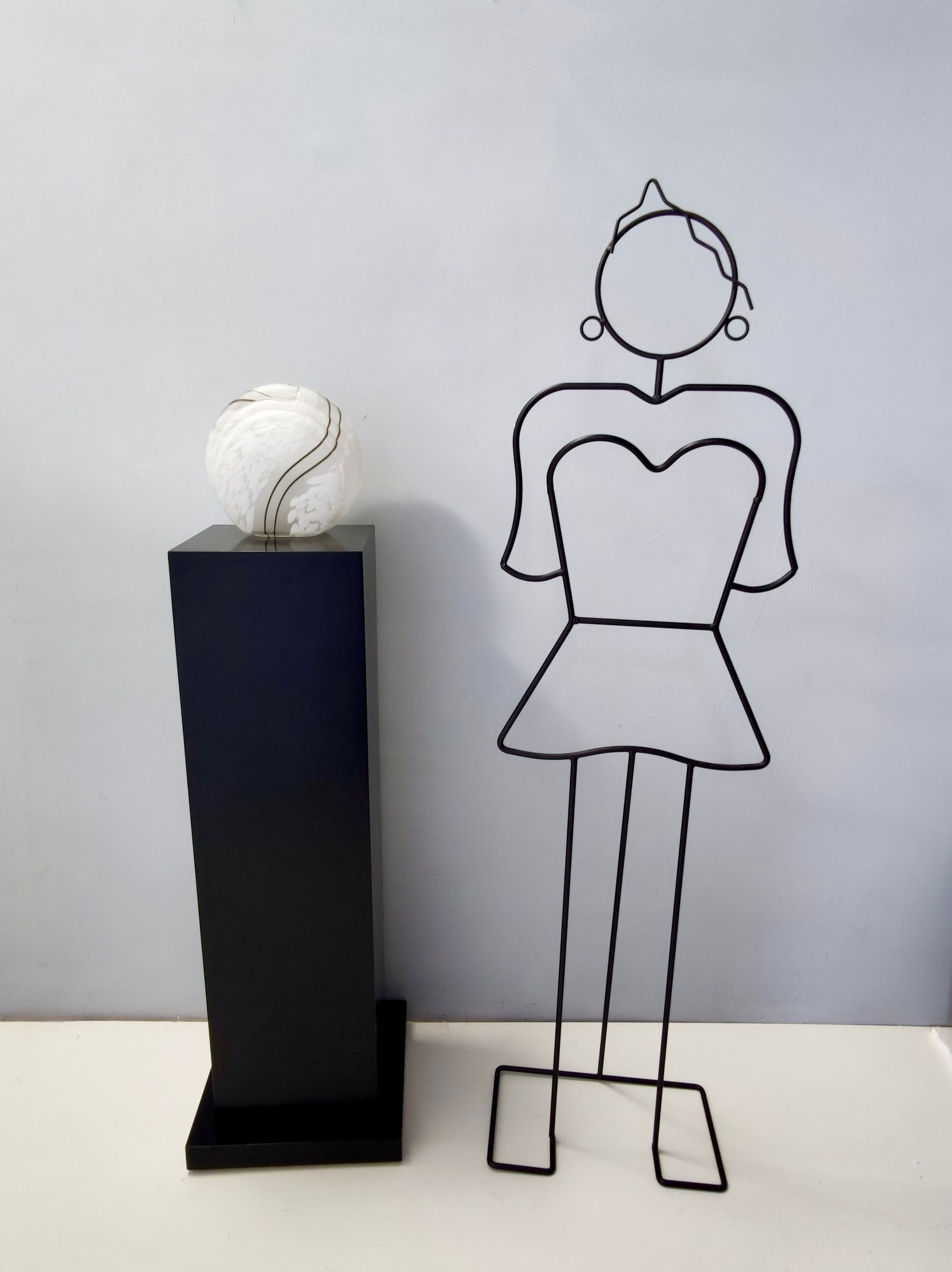 Postmodern murano glass table lamp