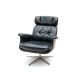 Leather lounge chair