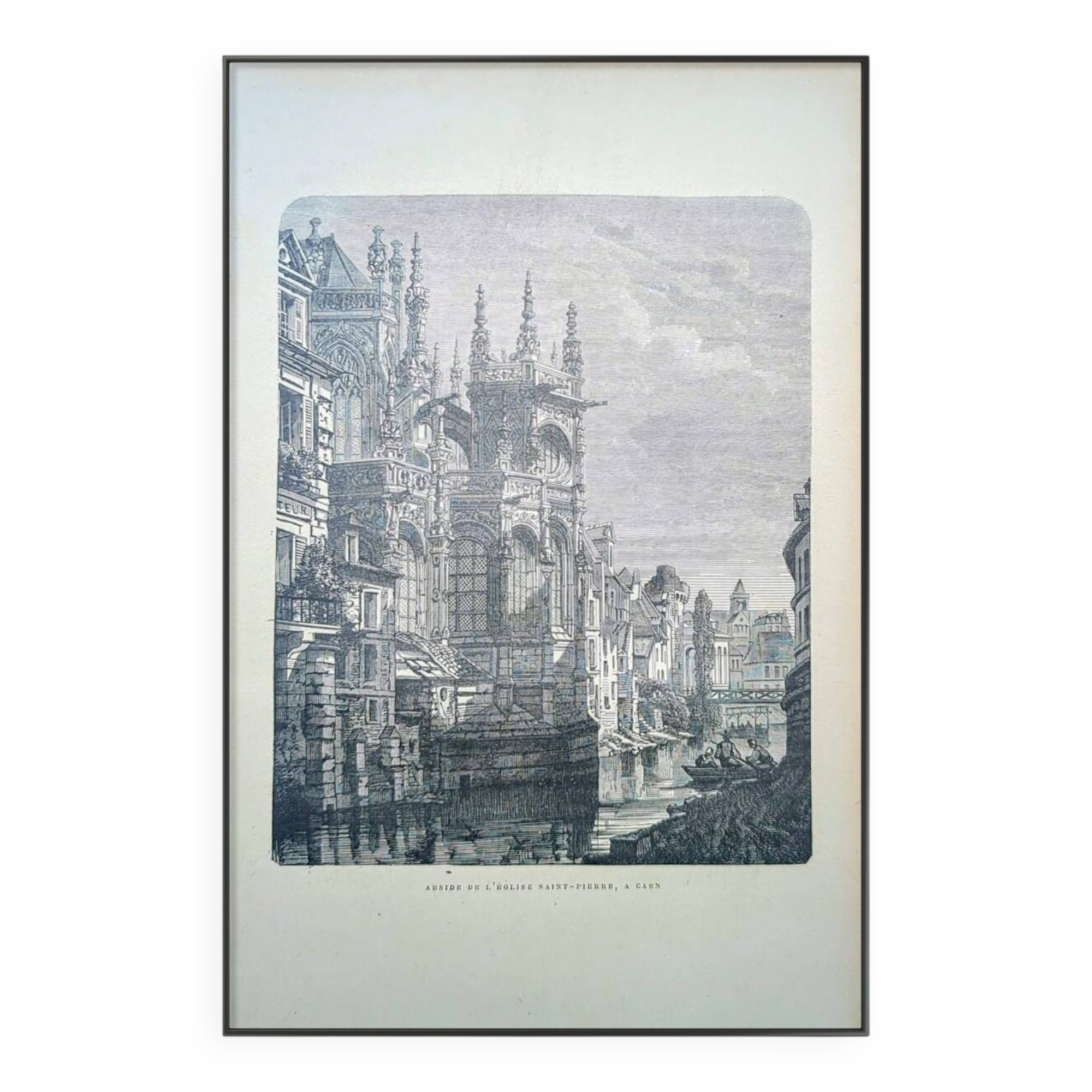 Printed in 1906, Saint-Pierre Church, Caen.