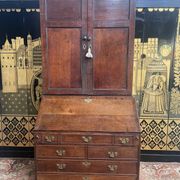 Bureau scriban anglais en chêne 18ème