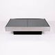 Mirror coffee table with bar, Willy Rizzo for Cidue, Italy, 1970s