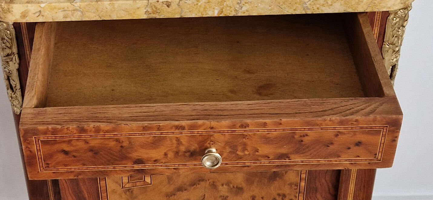 Low furniture marquetry style louis XVI