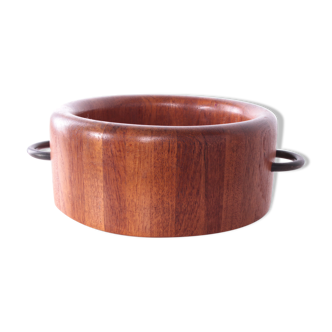 Vintage teak bowl from digsmed design denmark 1960s