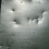 Table de jardin ou bistro pliante en tôle kaki début années 50