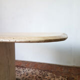 Table rectangulaire en travertin années 1970