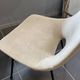 A barrel chair by Pierre Guariche, Steiner, vintage beige fabric, 1950.