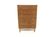Scandinavian "tallboy" chest of drawers in oak, Sweden, 1960.