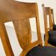 Set of 8 19th century Biedermeier art deco chairs in walnut with new upholstery