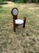 Vintage brown wooden dining chair by Szedleczky, 1970s design.