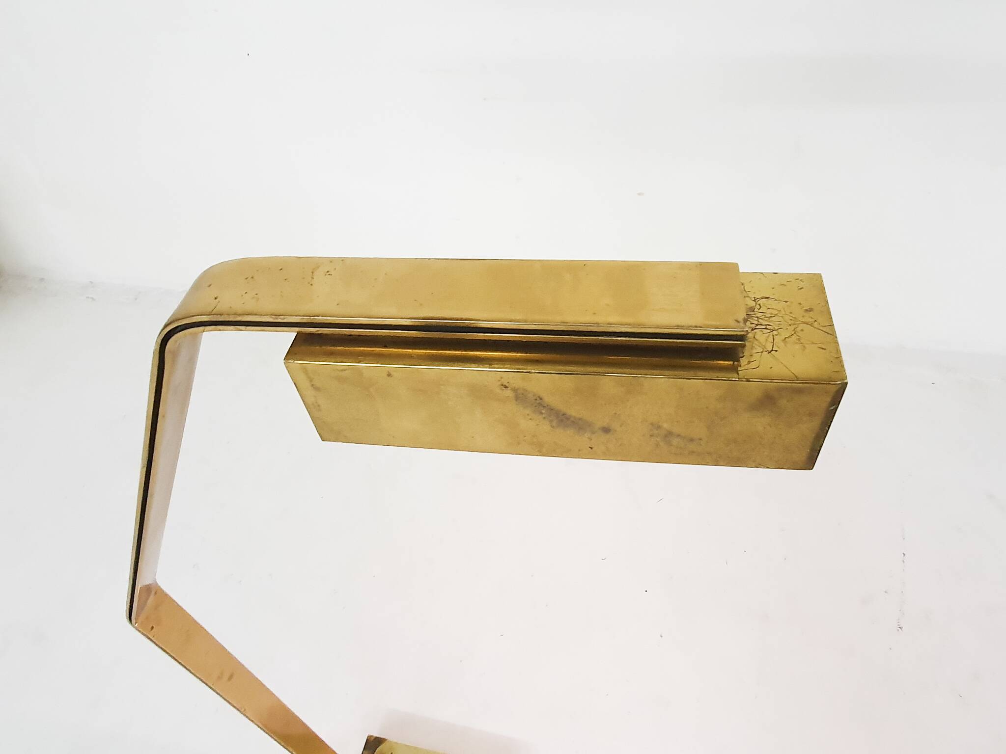 Heavy brass design floor lamp by Cassella, USA 1980's