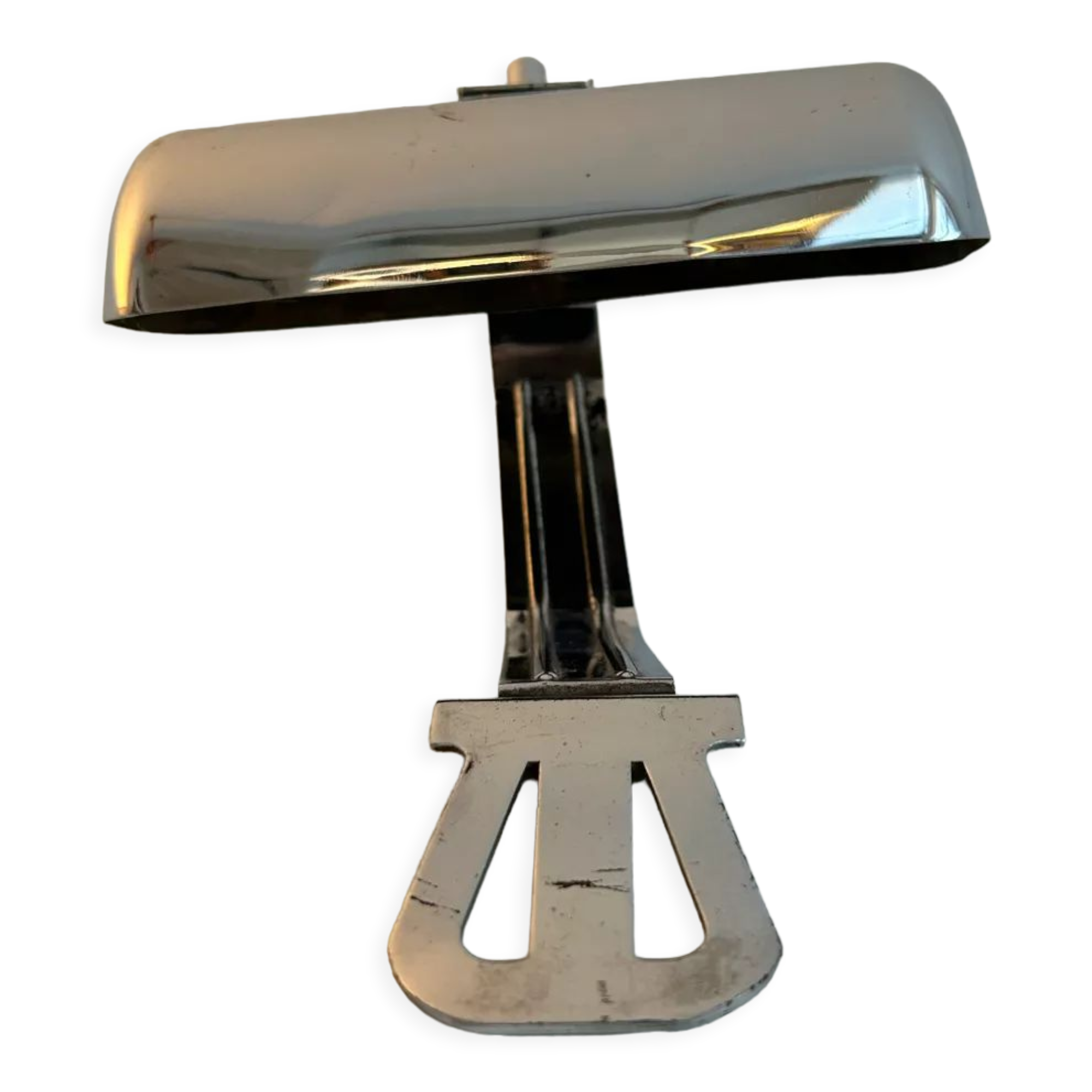 Vintage modernist wall lamp to tighten, chromed metal, Austria 1930