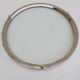 Round tray silver metal 70s