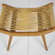 Mid-century wooden footstool/ ULUV, Czechoslovakia