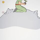 Antoine de Saint-Exupéry: Ecology, The Little Prince plants a tree, lithograph