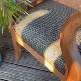 Antique Regency style armchair with complete restoration of the seat