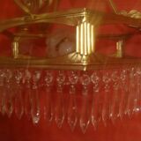 Art Deco period chandelier (1925) with four light arms.