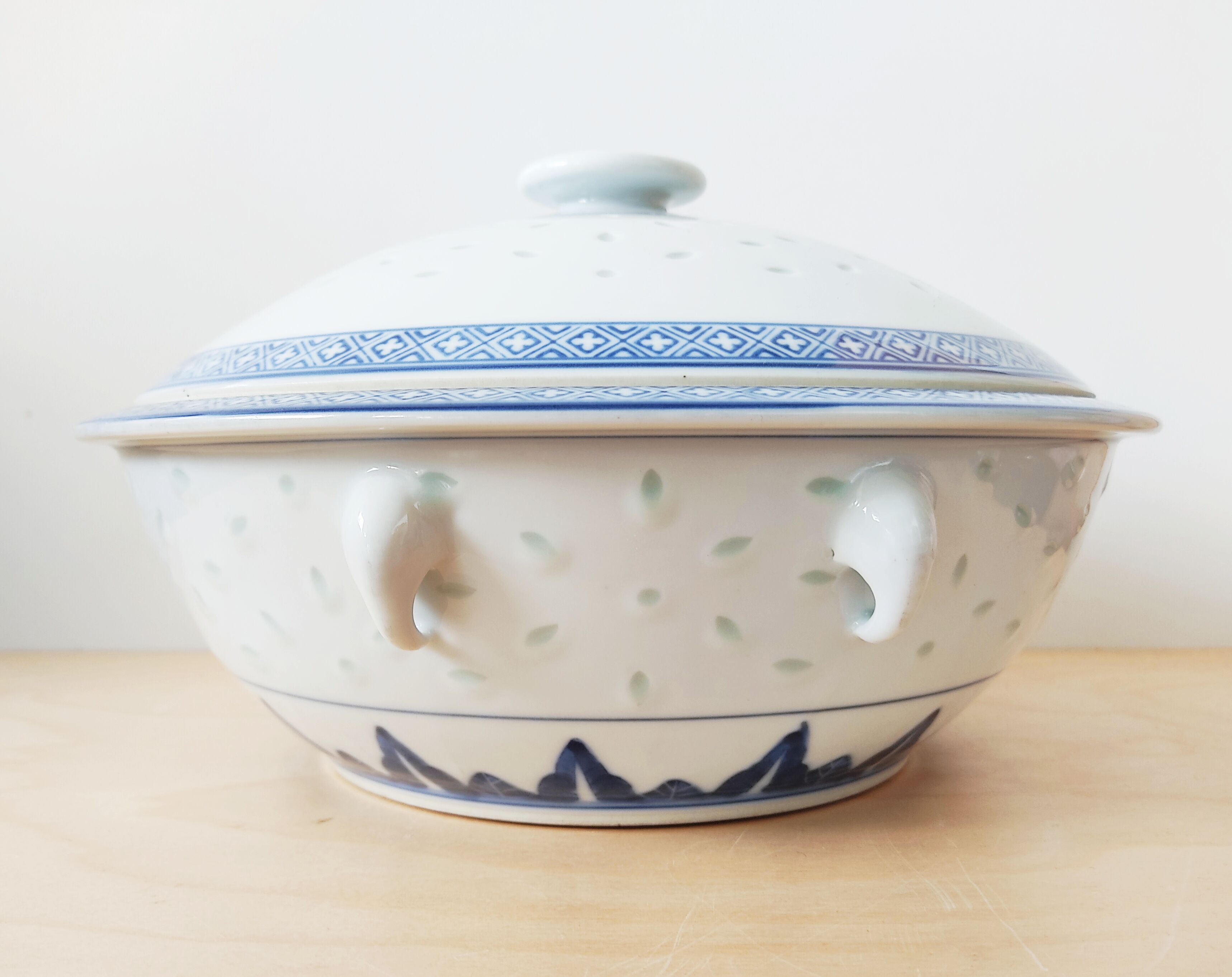 Soupière décor grains de riz Chine
