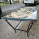 Table basse en mosaïque de marbre et pierres dures