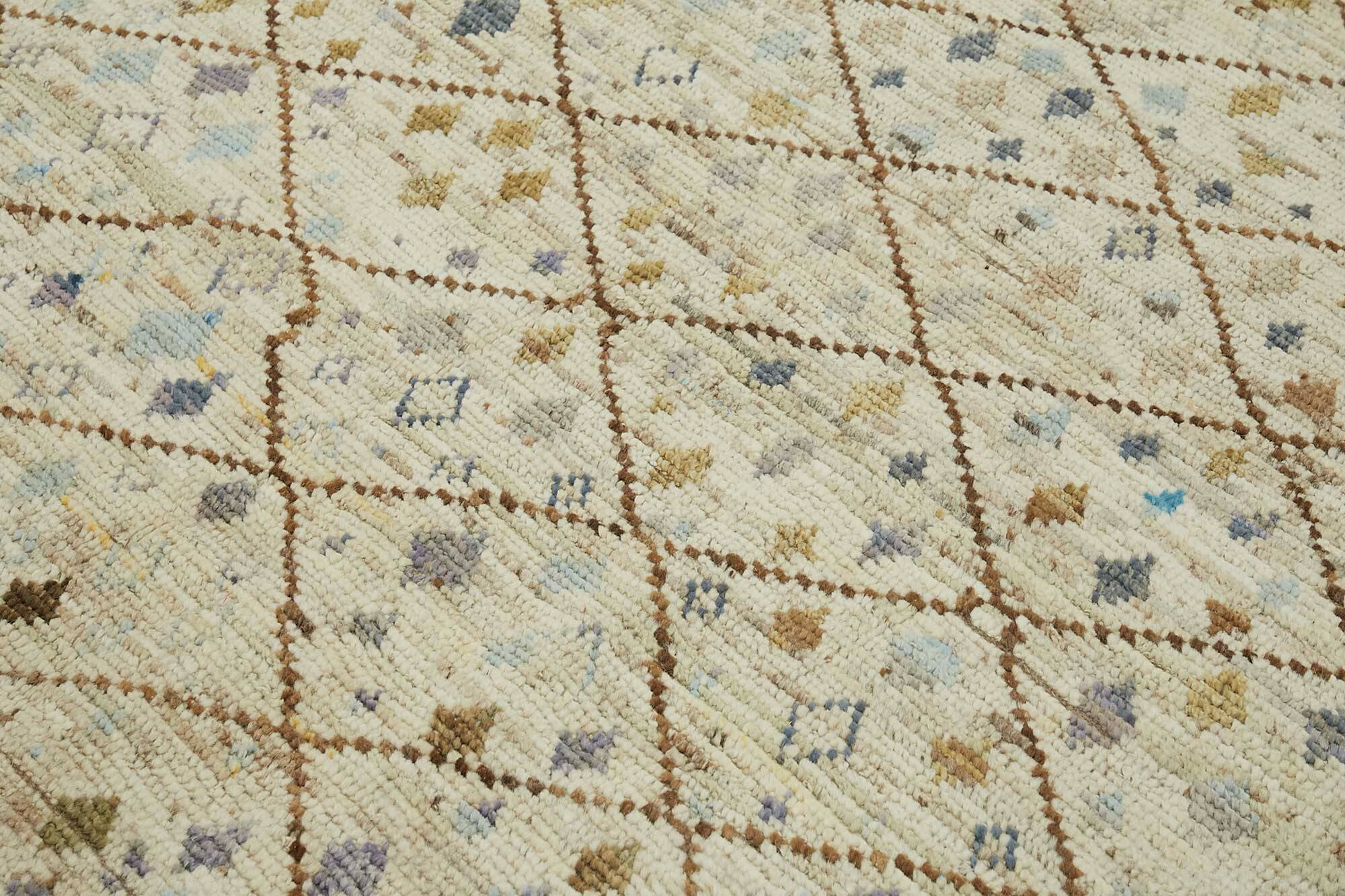 Handmade Tribal Decorative 253 cm x 300 cm Multicolor Wool Carpet