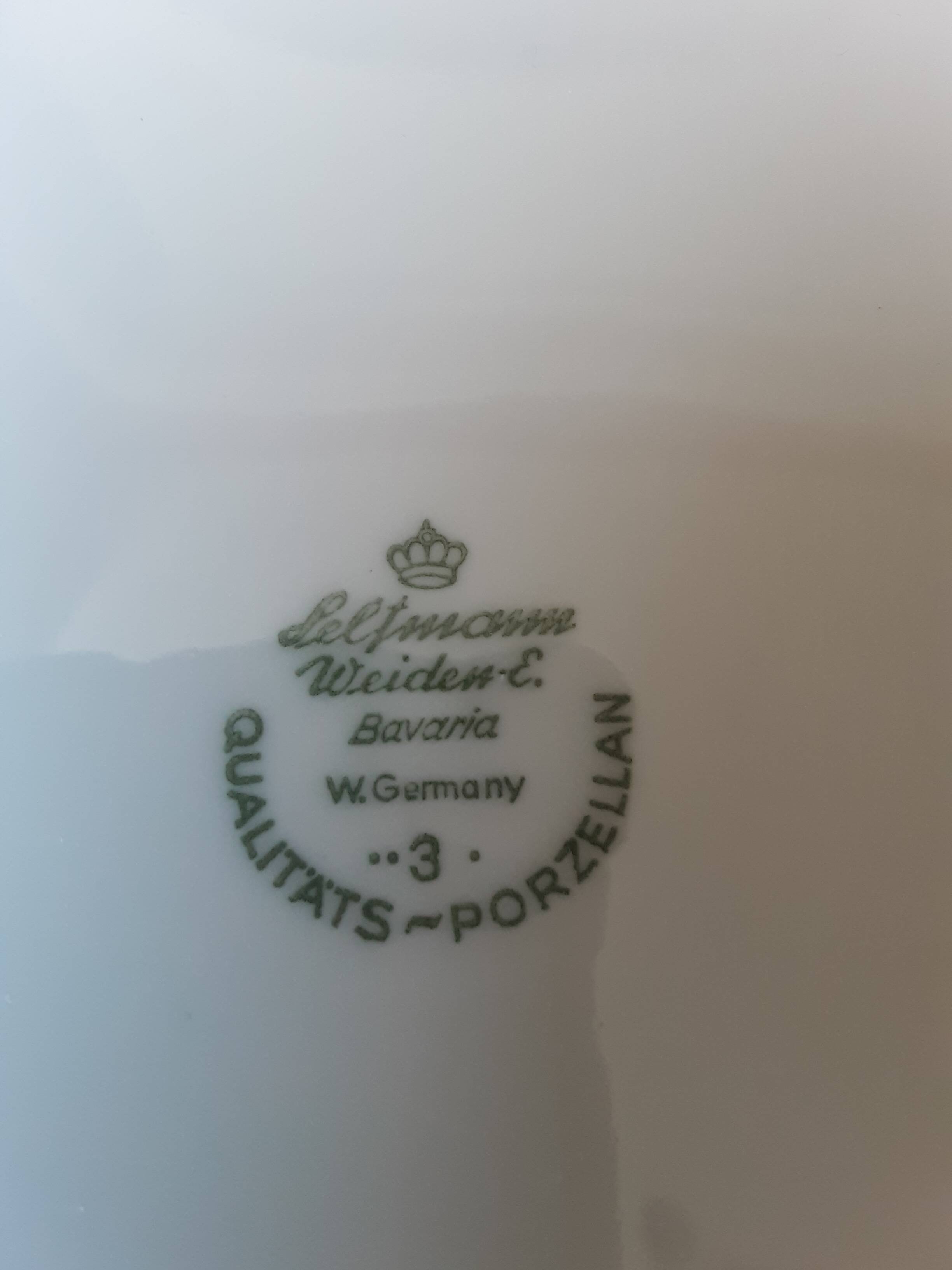 Bavaria porcelain cup and 6 bowl set