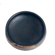 Plat Abron "Kânâh" in smoked terracotta | Ø 31cm diameter