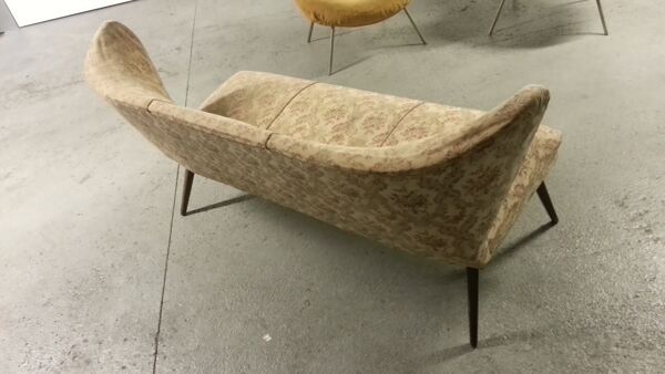 Canapé sofa cocktail années 50 sculptural