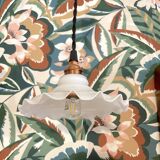 White opaline portable lamp