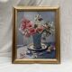 Signed framed painting Oil on canvas dimensions: height -59 cm - width -49 cm -
