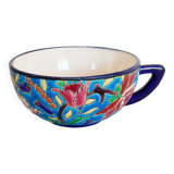 Tasse à café Longwy en faïence émaillée