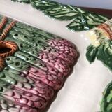 Asparagus dish with integrated drainer