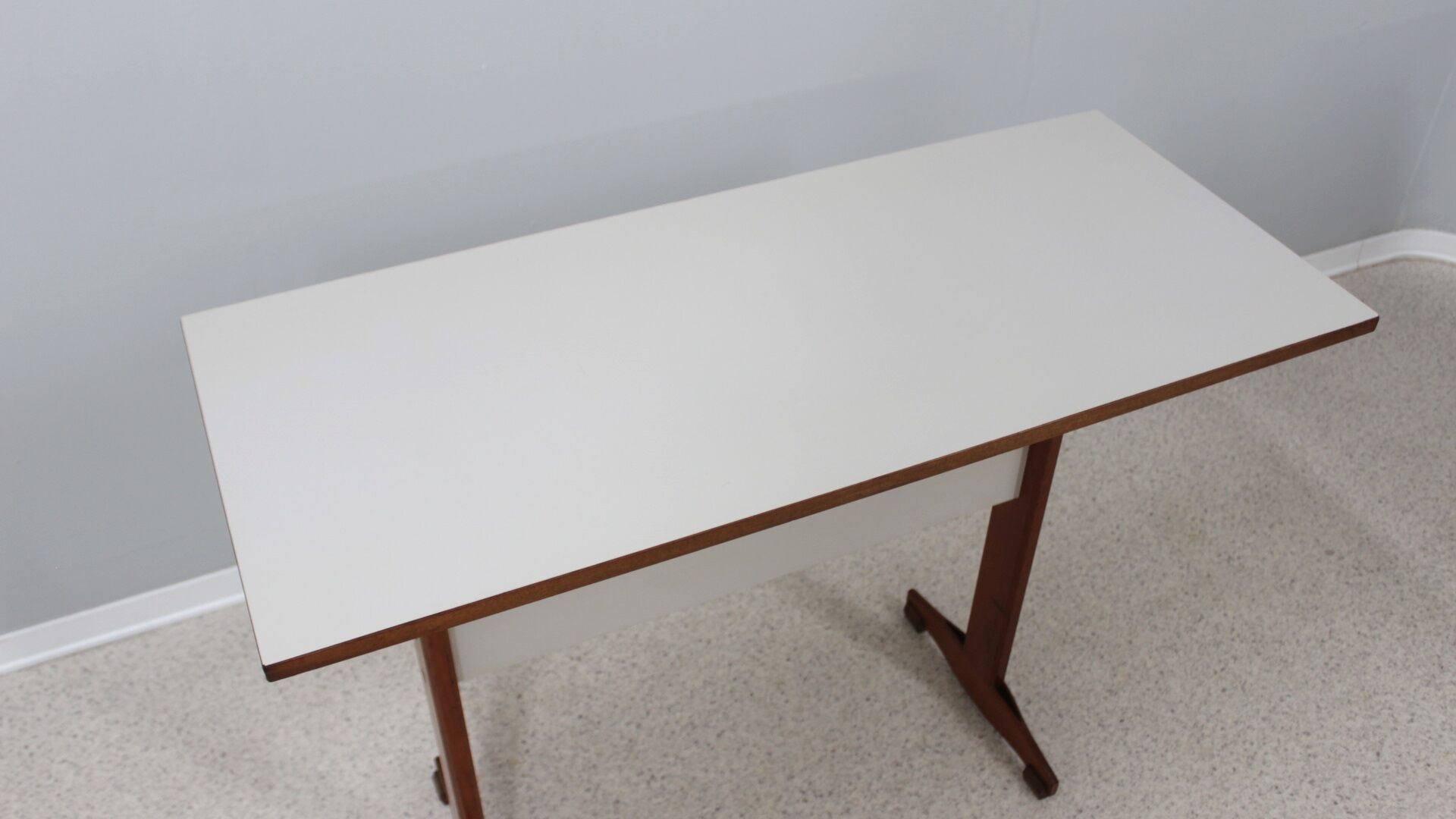 Mid century wood and formica desk 1950s, set of 2