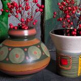 Duo of vases, vintage Scandinavian ceramics
