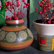 Duo of vases, vintage Scandinavian ceramics
